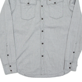 G-STAR Mens Plain Shirt Grey Long Sleeve L