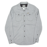 G-STAR Mens Plain Shirt Grey Long Sleeve L