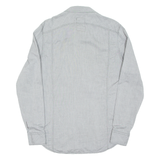 G-STAR Mens Plain Shirt Grey Long Sleeve L