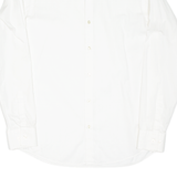 BOSS Mens Plain Shirt White Long Sleeve M