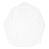 BOSS Mens Plain Shirt White Long Sleeve M