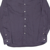TED BAKER Mens Shirt Purple Spotted Long Sleeve L