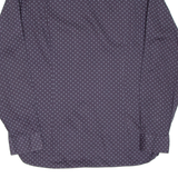 TED BAKER Mens Shirt Purple Spotted Long Sleeve L