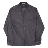 TED BAKER Mens Shirt Black Striped Long Sleeve L