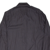 TED BAKER Mens Shirt Black Striped Long Sleeve L