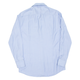 BOSS Slim Fit Mens Plain Shirt Blue Long Sleeve M