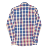 TED BAKER Mens Shirt Blue Check Long Sleeve XS