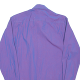 DKNY Mens Plain Shirt Purple Long Sleeve S