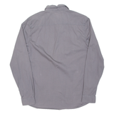 WRANGLER Slim Fit Mens Plain Shirt Grey Long Sleeve L