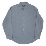 CALVIN KLEIN Mens Plain Shirt Grey Long Sleeve XL