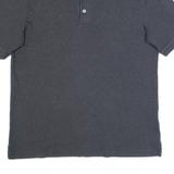 LANDS END Mens Polo Shirt Grey M