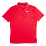 NIKE Dri-Fit Mens Polo Shirt Red S