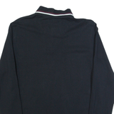 JACK WILLS Mens Polo Shirt Black Long Sleeve M