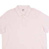 LANDS END Mens Polo Shirt Pink XL