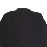 REGATTA Mens Fleece Black 1/4 Zip 2XL
