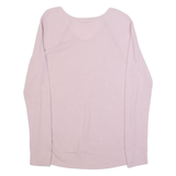 GAP Womens Jumper Pink V-Neck Tight Knit M