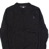 G-STAR Womens Jumper Black Tight Knit Wool XXS