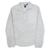 CHAMPION Womens Fleece Grey 1/4 Zip S