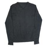 TOMMY HILFIGER Mens Jumper Black Tight Knit S