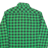 AMERICAN EAGLE Mens Shirt Green Check Long Sleeve XS