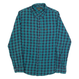 LEE Mens Shirt Blue Check Long Sleeve S