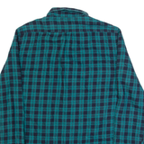 LEE Mens Shirt Blue Check Long Sleeve S