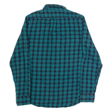 LEE Mens Shirt Blue Check Long Sleeve S