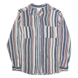 MONSOON Womens Shirt Black Striped Long Sleeve UK 10