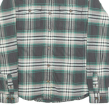 CARHARTT Womens Flannel Shirt Grey Check Long Sleeve M