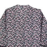 JIGSAW Womens Printed Blouse Black V-Neck Long Sleeve Floral UK 10