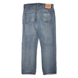 LEVI'S 501 Jeans Mens Blue Regular Straight Stone Wash W34 L30