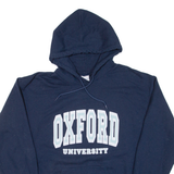 GILDAN Oxford University Mens Blue Hoodie M
