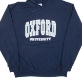 GILDAN Oxford University Mens Blue Hoodie M