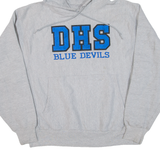 CHAMPION REVERSE WEAVE Dhs Blue Devils Mens Grey Hoodie 90s USA M