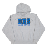 CHAMPION REVERSE WEAVE Dhs Blue Devils Mens Grey Hoodie 90s USA M
