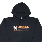 JERZEES Hogan Manufacturing Mens Black Hoodie USA L