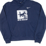 NIKE Girls Soccer Mens Blue Hoodie USA M