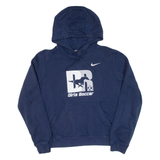 NIKE Girls Soccer Mens Blue Hoodie USA M