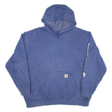 CARHARTT Loose Fit Mens Blue Hoodie 2XL