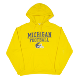 CHAMPION Michigan Football Mens Yellow Hoodie USA L