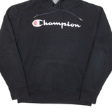 CHAMPION Mens Black Hoodie M