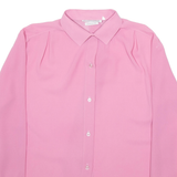 JULIETTA Womens Shirt Pink Collared Long Sleeve Viscose XL