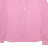 JULIETTA Womens Shirt Pink Collared Long Sleeve Viscose XL