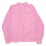 JULIETTA Womens Shirt Pink Collared Long Sleeve Viscose XL