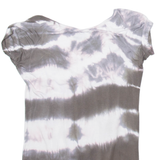 COCONUDA Womens Printed Blouse Brown V-Neck Crazy Pattern S