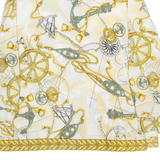 VALENTINE Womens Printed Shirt Beige Collared Long Sleeve Crazy Pattern L