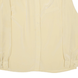 DEL MOD Womens Shirt Beige Collared Long Sleeve M