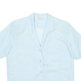 JULIETTA Womens Shirt Blue Collared M