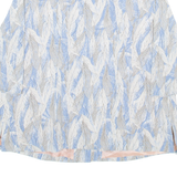 KAY KING Womens Printed Shirt Blue V-Neck 3/4 Sleeve M