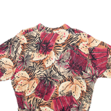 CHARLES JOGLE Womens Printed Blouse Beige Collared Crazy Pattern M